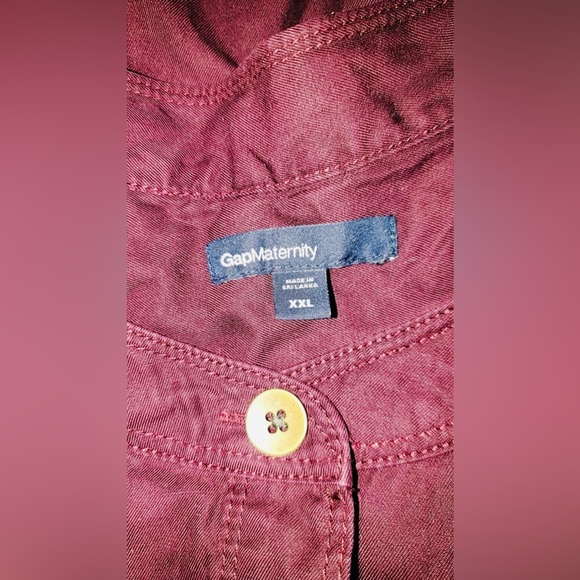 Gap Maternity Plus Size Dress NWOT XXL | Real Color is Burgundy Red not Purple - Picture 6 of 9